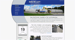 Desktop Screenshot of bau-wolff.com