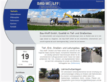 Tablet Screenshot of bau-wolff.com